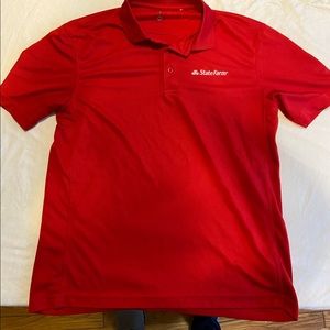 Very nice State Farm Pollo Shirt Red